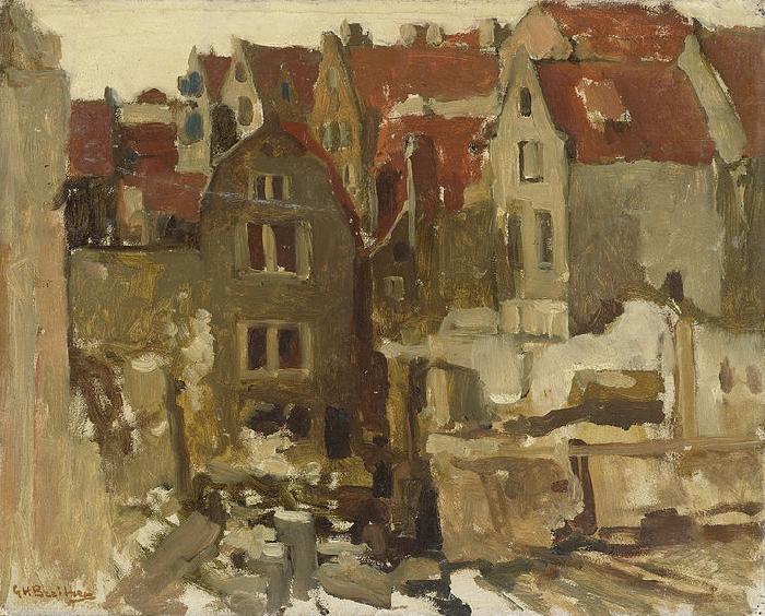 George Hendrik Breitner Demolition of the Grand Bazar de la Bourse in Amsterdam at the Nieuwendijk oil painting image